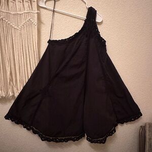 Free People one shoulder babydoll dress size S